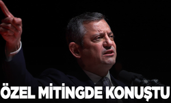Özgür Özel mitingde konuştu