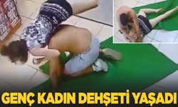 Akaryakıt istasyonunda genç kadın böyle darp edildi