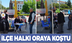 İlçe halkı oraya koştu