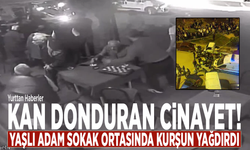 Kan donduran cinayet! Yaşlı adam sokak ortasında kurşun yağdırdı