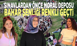 Sınavlardan önce moral deposu: Bahar şenliği renkli geçti