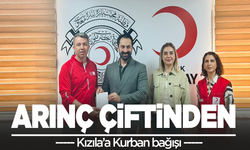 Arınç Çiftinden Kızılay’a Kurban Bağışı