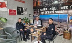 Soma ilçe Emniyet Müdürü Umut Er'den mahalle muhtarlarına ziyaret