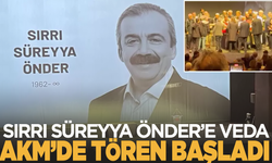 Sırrı Süreyya Önder için  AKM'de tören yapılıyor