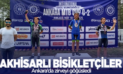 Akhisarlı bisikletçiler Ankara'da zirvede yer aldı