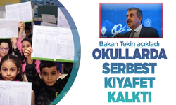 Bakan Tekin okullarda kıyafet yönetmeliğinin değiştiğini açıkladı