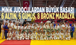 Minik judoculardan büyük başarı: 6 altın, 6 gümüş, 8 bronz madalya