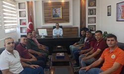 Kaymakamdan orman yangın ekibine tebrik