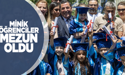 MİNİK ÖĞRENCİLERİN MEZUNİYET HEYECANI