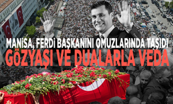 Manisa, Ferdi Başkanını omuzlarında taşıdı: Gözyaşı ve dualarla veda