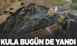 Kula’da aynı anda iki farklı bölgede yangın