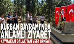 Kurban Bayramı’nda anlamlı ziyaret: Kaymakam Dalak’tan vefa örneği