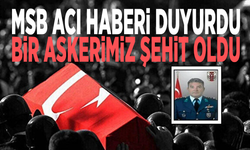 MSB acı haberi duyurdu: Bir askerimiz şehit oldu