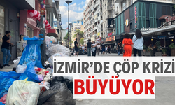 İzmir çöpler sokaklara taştı