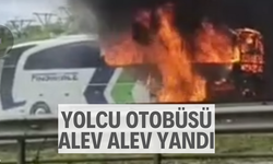 Ordu’da yolcu otobüsü alev alev yandı