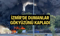 İzmir'de dumanlar gökyüzünü kapladı