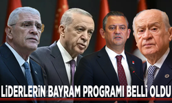 Liderlerin bayram programı belli oldu