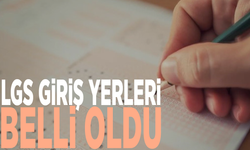 LGS giriş yerleri belli oldu