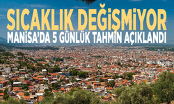 Sıcaklık değişmiyor: Manisa’da 5 günlük tahmin açıklandı