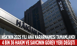 HSK'nın 2025 yılı Ana Kararnamesi tamamlandı: 4 bin 36 hakim ve savcının görev yeri değişti