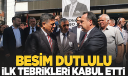Besim Dutlulu ilk tebrikleri kabul etti