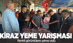 10 dakikada 2 buçuk kilo kiraz yedi, altını kazandı