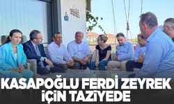 Bakan Kasapoğlu'ndan merhum Başkan Zeyrek'in ailesine taziye ziyareti