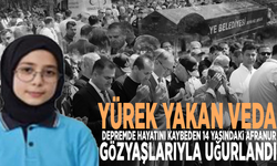 Yürek yakan veda: Depremde hayatını kaybeden 14 yaşındaki Afranur gözyaşlarıyla uğurlandı