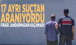 17 ayrı suçtan aranıyordu: Firari suçlu jandarmadan kaçamadı!