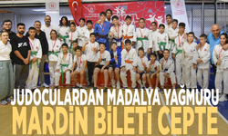 Judoculardan madalya yağmuru: Mardin bileti cepte