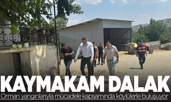 Kaymakam Dalak, orman yangınlarıyla mücadele kapsamında köylülerle buluşuyor