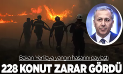 Yangın bölgesinde 228 konut ağır hasarlı