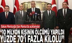 Bakan Memişoğlu'ndan Manisa'da açıklamalar: "10 milyon kişinin ölçümü yapıldı, yüzde 70'i fazla kilolu"