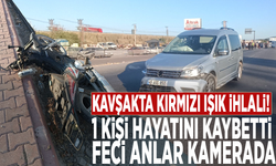 Kavşakta kırmızı ışık ihlali! 1 kişi hayatını kaybetti: Feci anlar kamerada