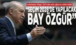 Cumhurbaşkanı Erdoğan, Özel’in erken seçim çağrısını bu sözlerle reddetti: “Seçim 2028’de yapılacak bay Özgür”