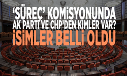 'Süreç' komisyonunda AK Parti ve CHP’den kimler var? İsimler belli oldu