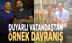 Duyarlı vatandaştan örnek davranış