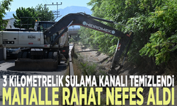 3 kilometrelik sulama kanalı temizlendi... Mahalle rahat nefes aldı