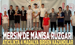 Mersin’de Manisa rüzgârı: Atıcılıkta 4 madalya birden kazandılar