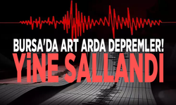Bursa'da art arda depremler! Yine sallandı