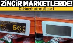 Zincir marketlerde "elektronik etiket" dönemi
