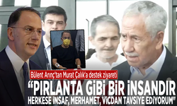 Arınç'tan Çalık'a destek ziyareti: “Pırlanta gibi bir insandır. Herkese insaf, merhamet, vicdan tavsiye ediyorum"