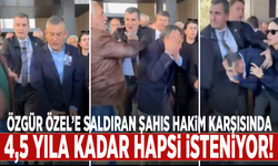 Özgür Özel’e saldıran şahıs hakim karşısında: 4,5 yıla kadar hapsi isteniyor