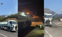 İnegöl Belediyesi'nden yangın bölgesindeki söndürme çalışmalarına destek