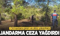Ormanlara giren ve ateş yakanlara ceza yağdı