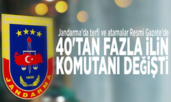 Resmi Gazete'de yayımlandı: 40'tan fazla ilin komutanı değişti