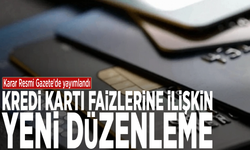 Karar Resmi Gazete'de yayımlandı: Kredi kartı faizlerine ilişkin yeni düzenleme