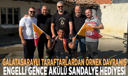 Galatasaraylı taraftarlardan örnek davranış: Engelli gence akülü sandalye hediyesi