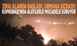 Zirai alanda başladı, ormana sıçradı! Köprübaşı’nda alevlerle mücadele sürüyor