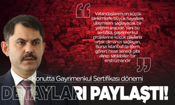 Bakan Kurum Konutta Gayrimenkul Sertifikası döneminin ayrıntılarını paylaştı
